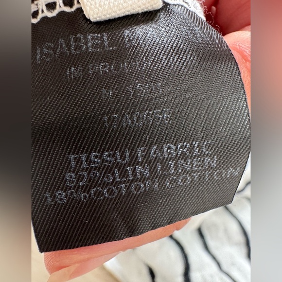 Isabel Marant Etoile Linen Tee shirt XS striped - Picture 8 of 8